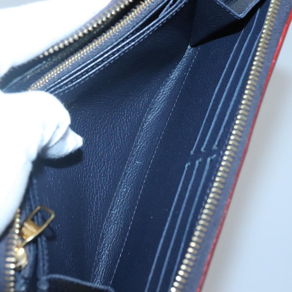 Louis Vuitton Portefeuille Zippy Monogramme Empreinte Monogramme Empreinte Navy Leather Wallets Accessory