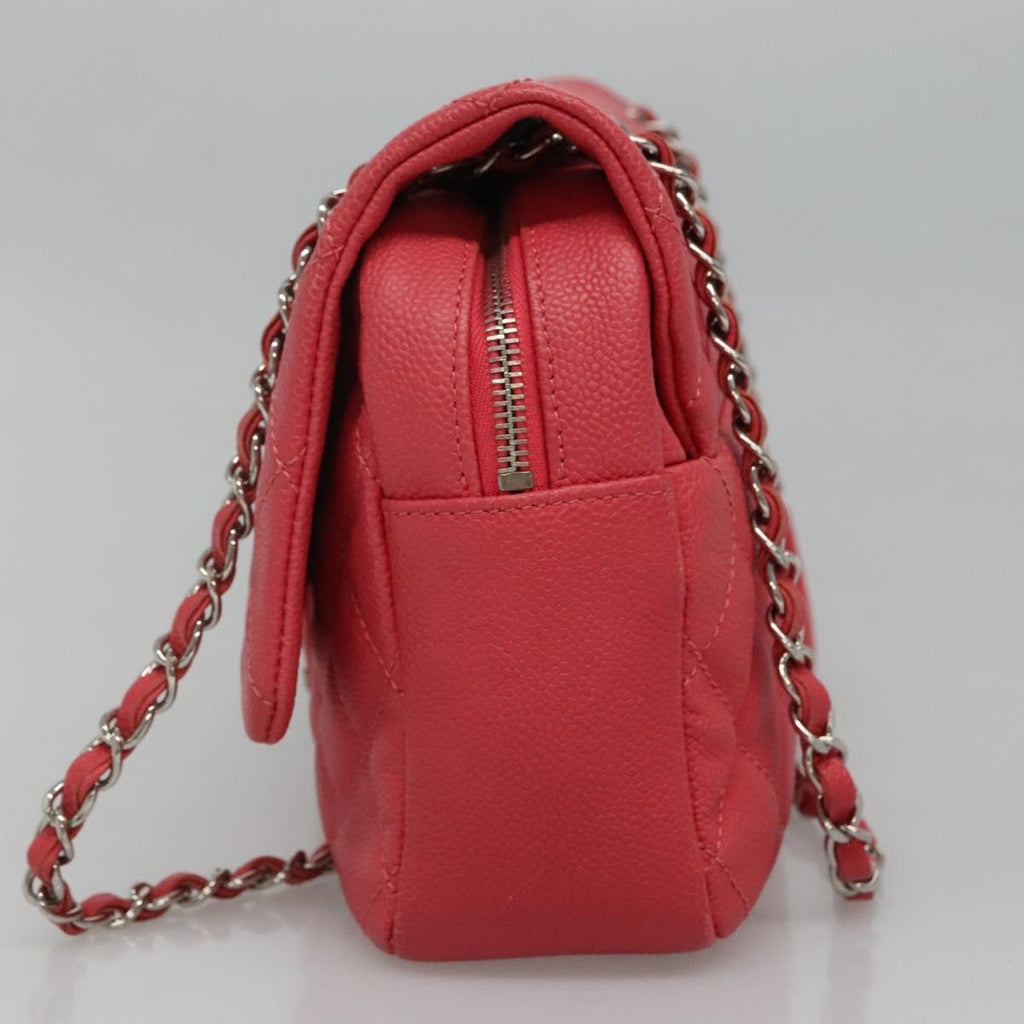Chanel Flap Shoulder Bag Quilted Lambskin Pink Calfskin Shoulder Bag Bag