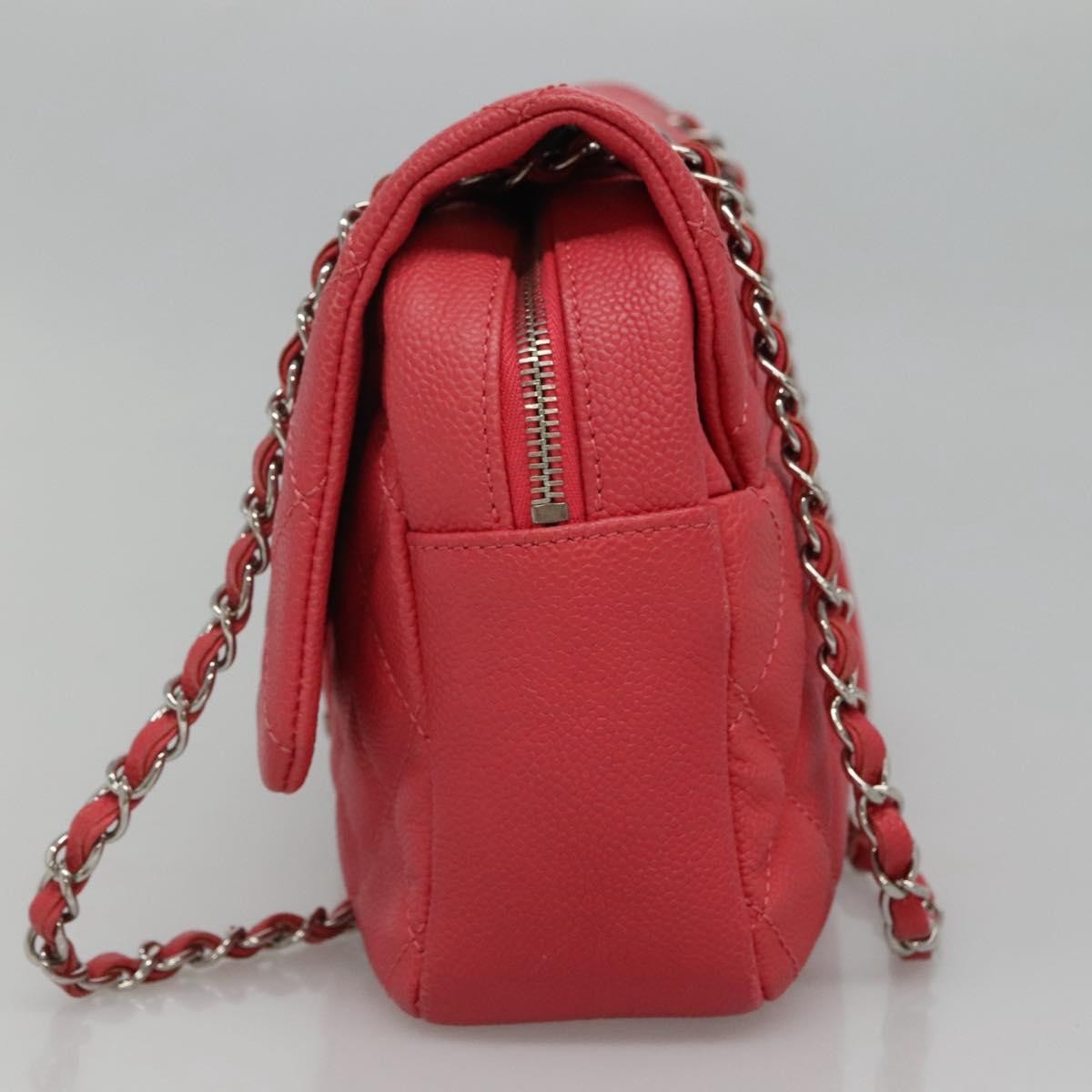 Chanel Flap Shoulder Bag Quilted Lambskin Pink Calfskin Shoulder Bag Bag