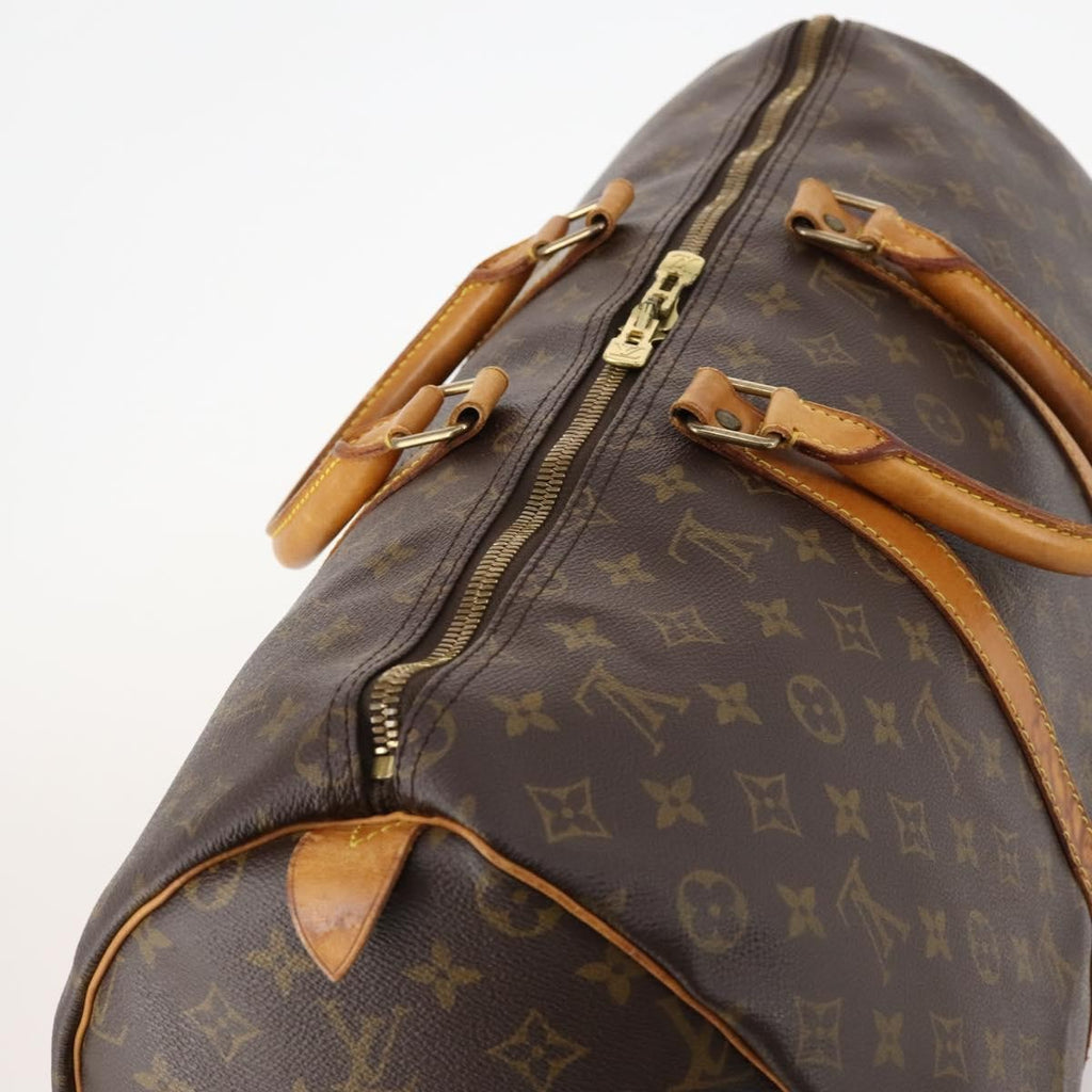 Louis Vuitton Keepall Bag Monogram Canvas Brown Canvas Travel Bag