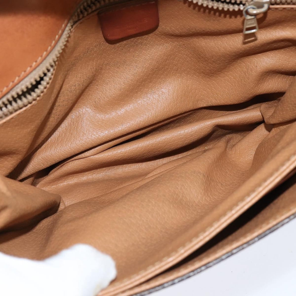 Celine Macadam Shoulder Bag Pvc Leather Brown Pvc Shoulder Bag Bag