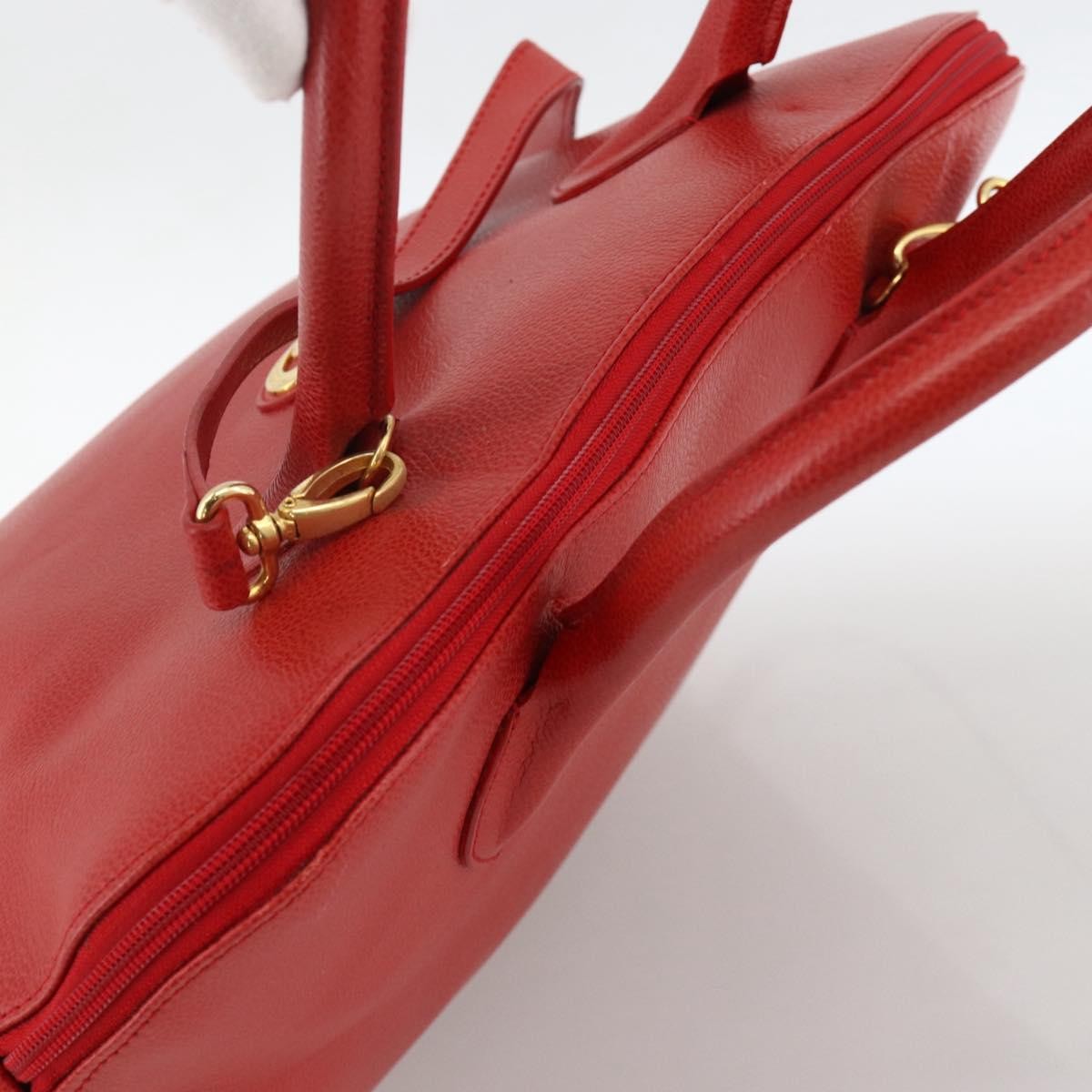 Burberry Vintage Handbag Leather Red Leather Handbag