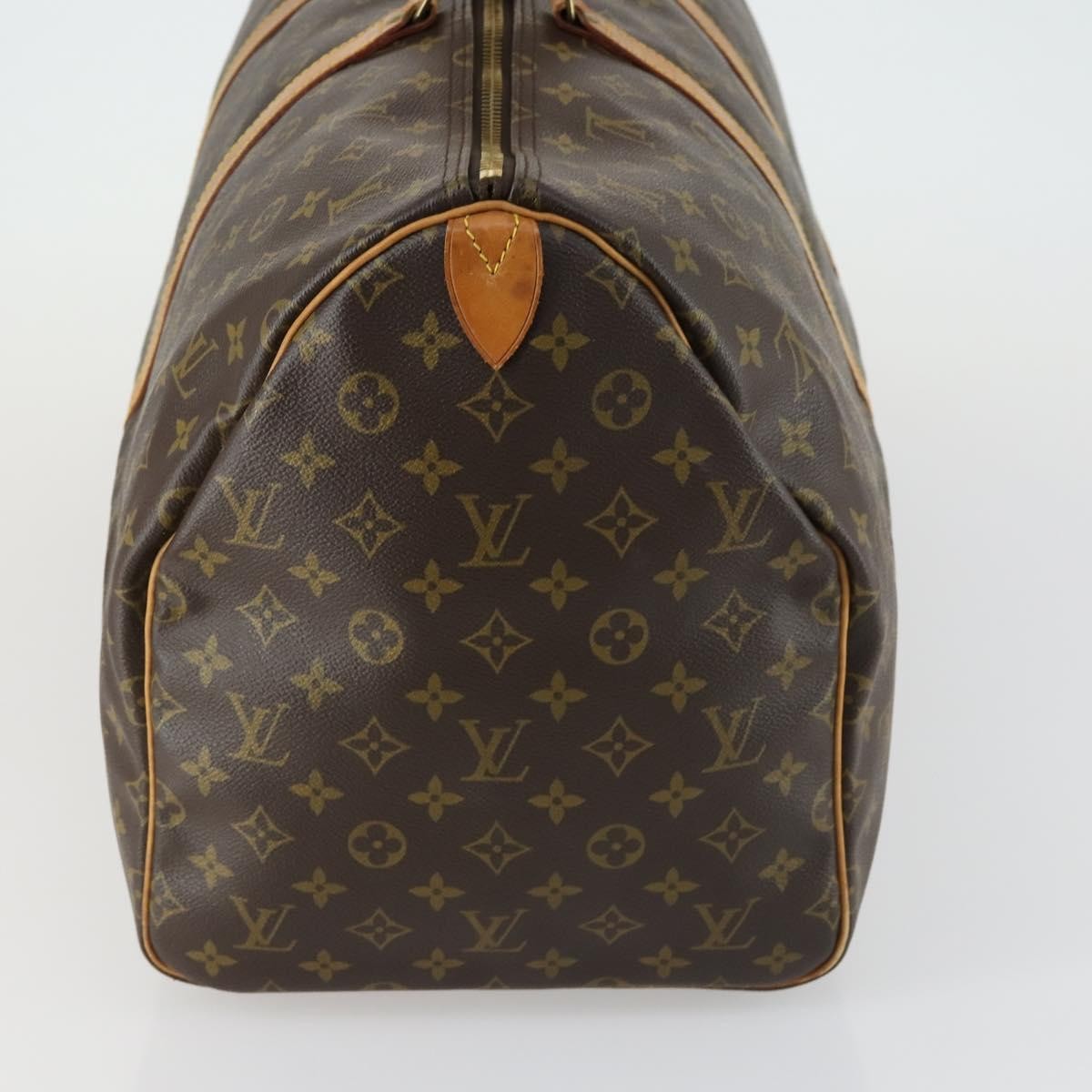 Louis Vuitton Keepall Bag Monogram Canvas Brown Canvas Travel Bag