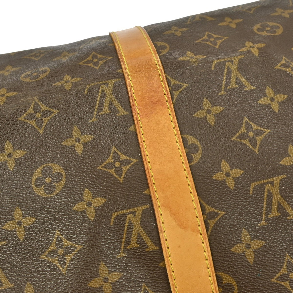 Louis Vuitton Keepall Bag Monogram Canvas Brown Canvas Travel Bag