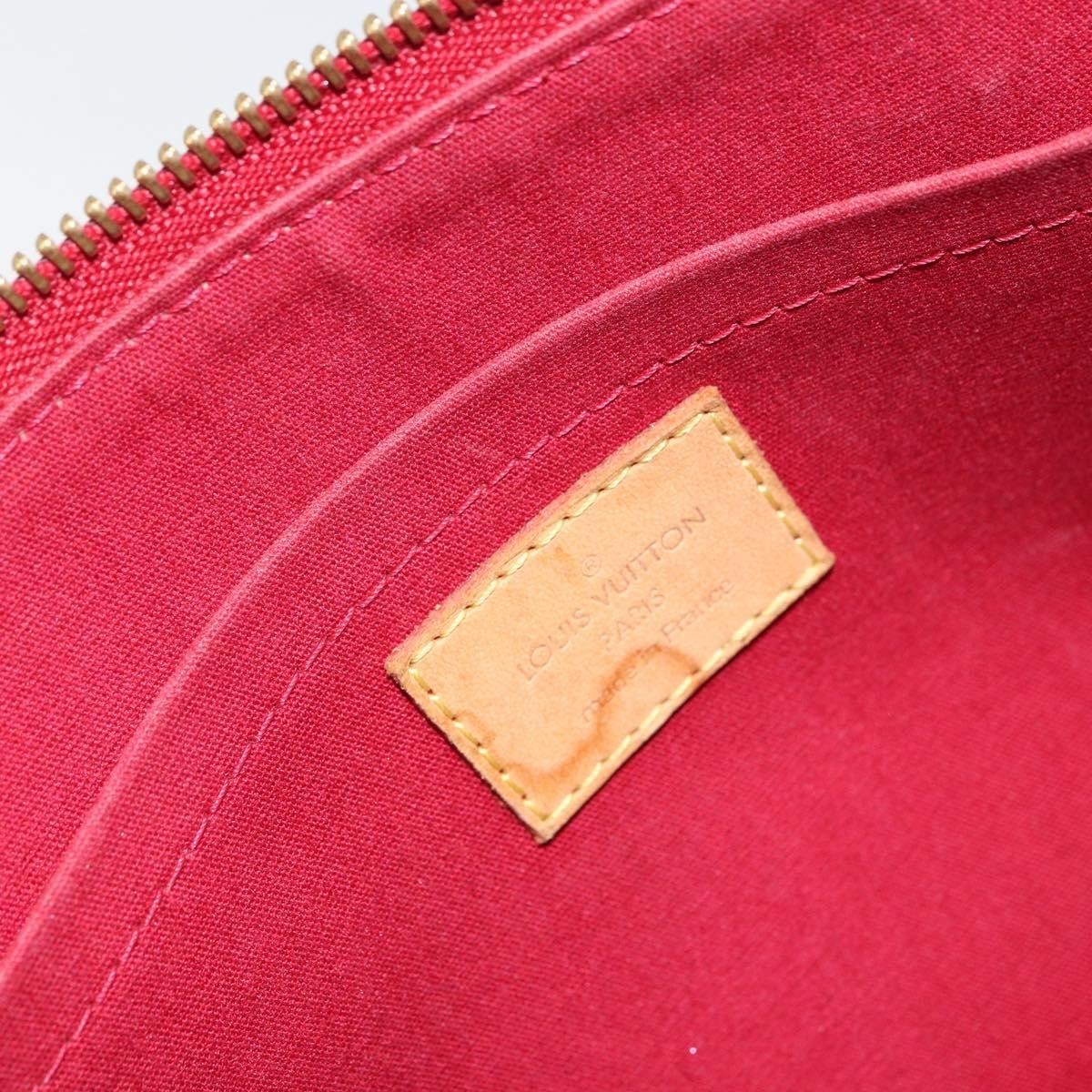 Louis Vuitton Rosewood Avenue Handbag Monogram Vernis Red Patent_Leather Handbag