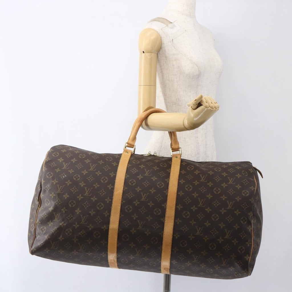 Louis Vuitton Keepall Bag Monogram Canvas Brown Canvas Travel Bag