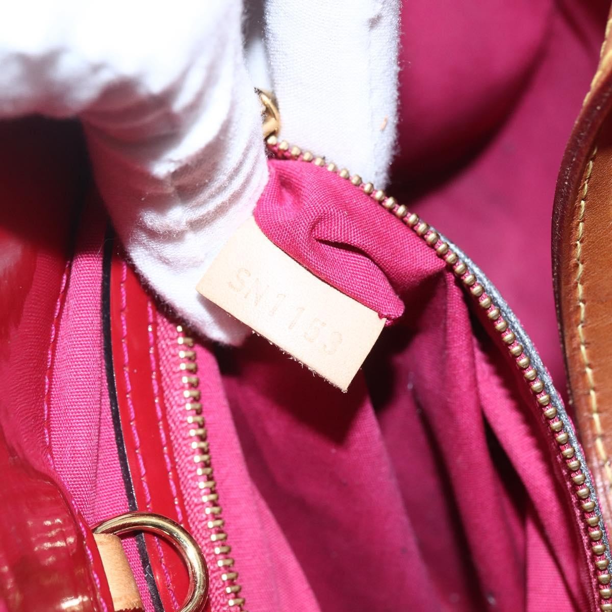 Louis Vuitton Catalina Handbag Monogram Vernis Pink Patent_Leather Handbag