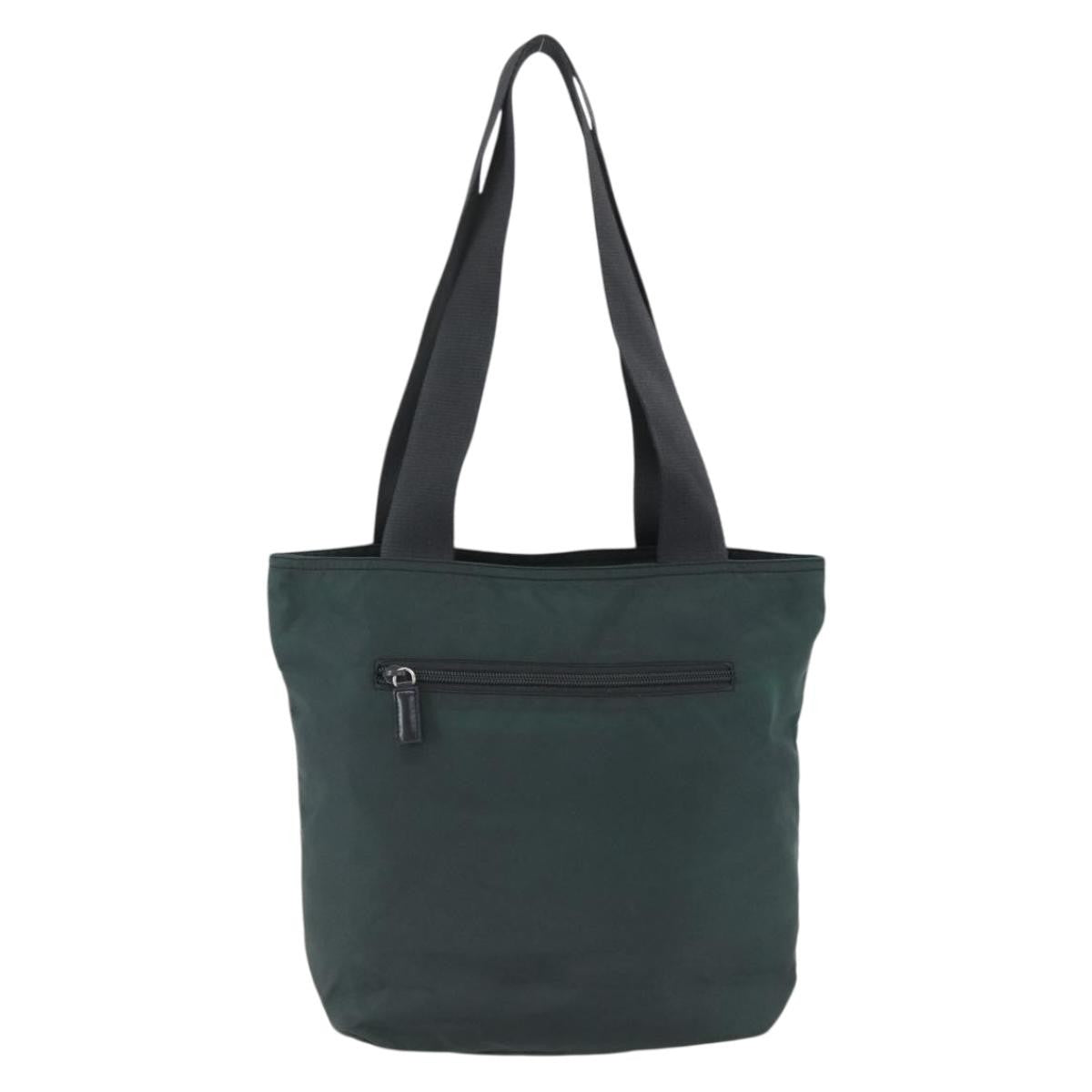 Prada Vintage Zip Tote Tessuto Green Nylon Tote Bag Bag