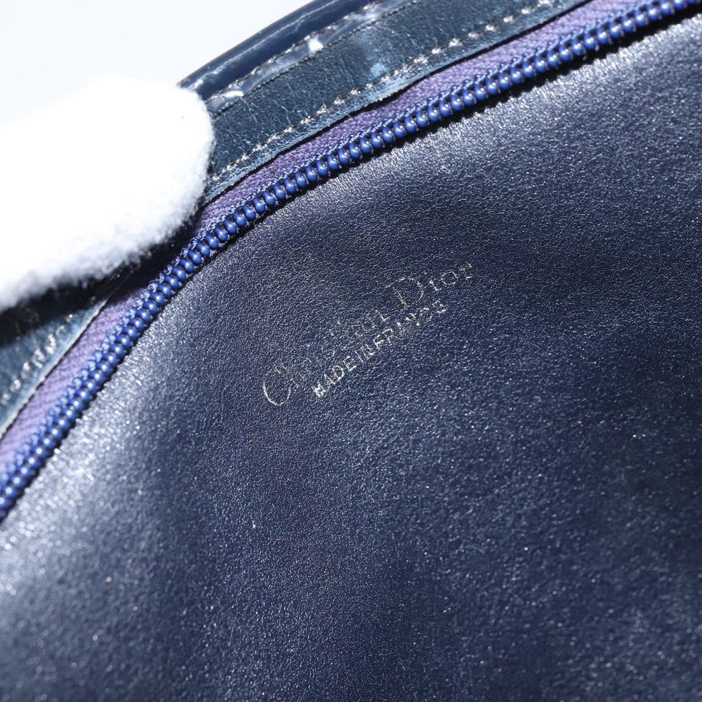 Christian Dior Vintage Trotter Shoulder Bag Canvas Navy Canvas Shoulder Bag Bag (Pre-Owned)