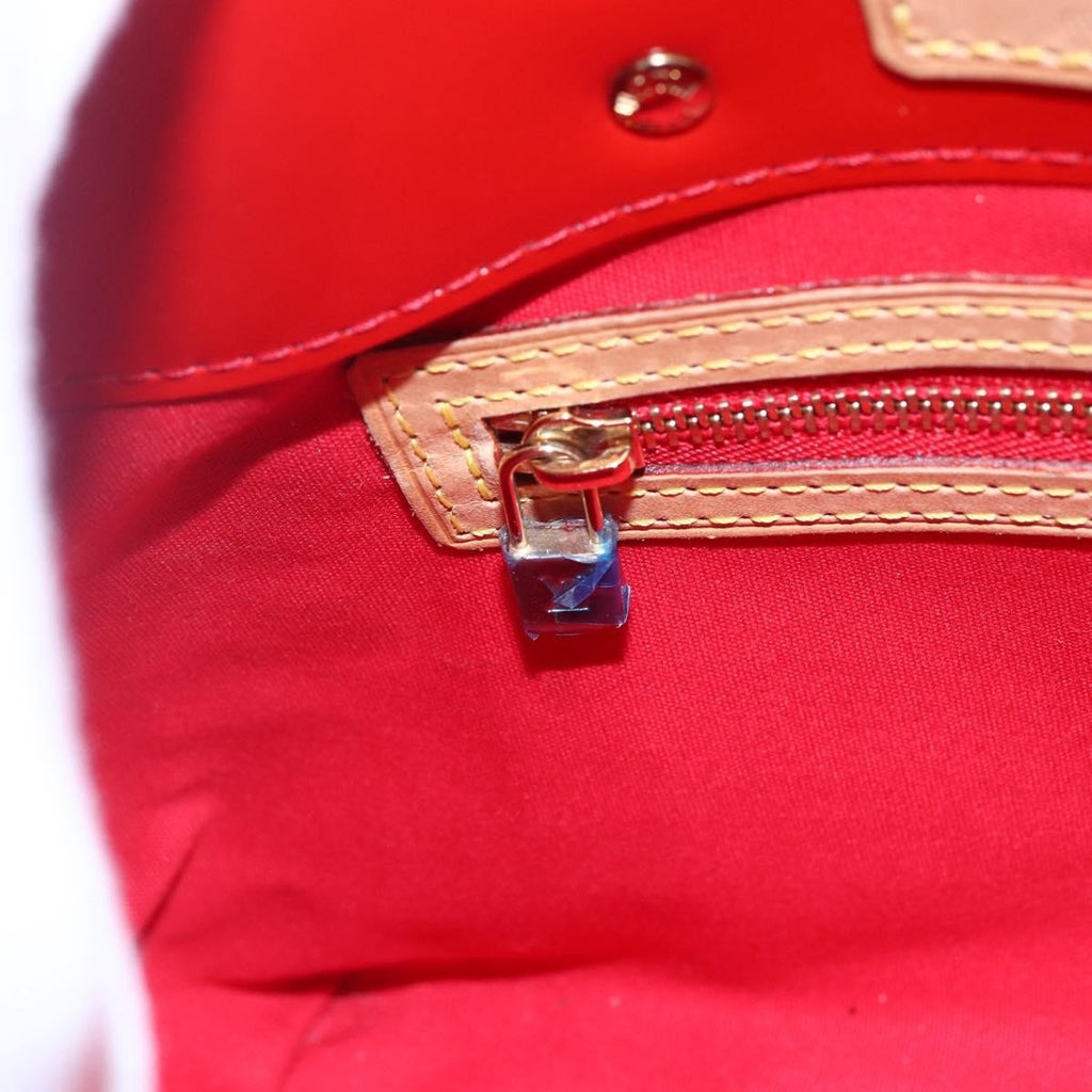 Louis Vuitton Reade Handbag Monogram Vernis Red Patent_Leather Handbag