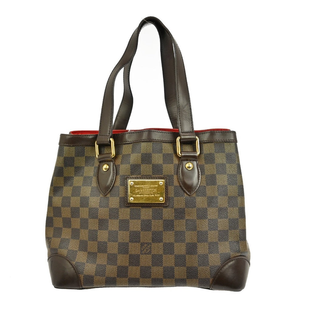 Louis Vuitton Hampstead Handbag Damier Brown Canvas Tote Bag