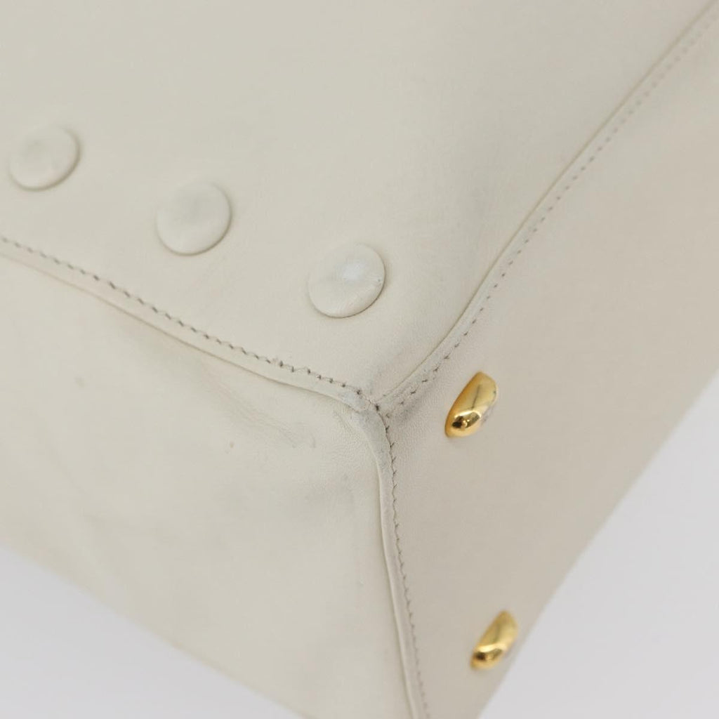 Celine Handbag Leather White Leather Handbag