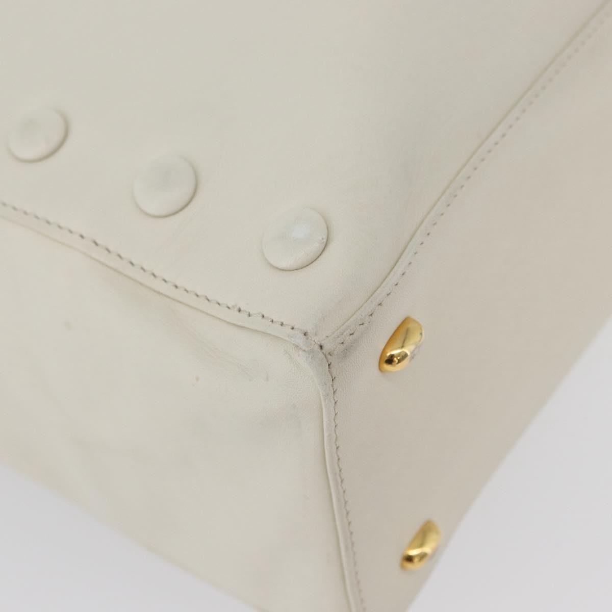 Celine Handbag Leather White Leather Handbag