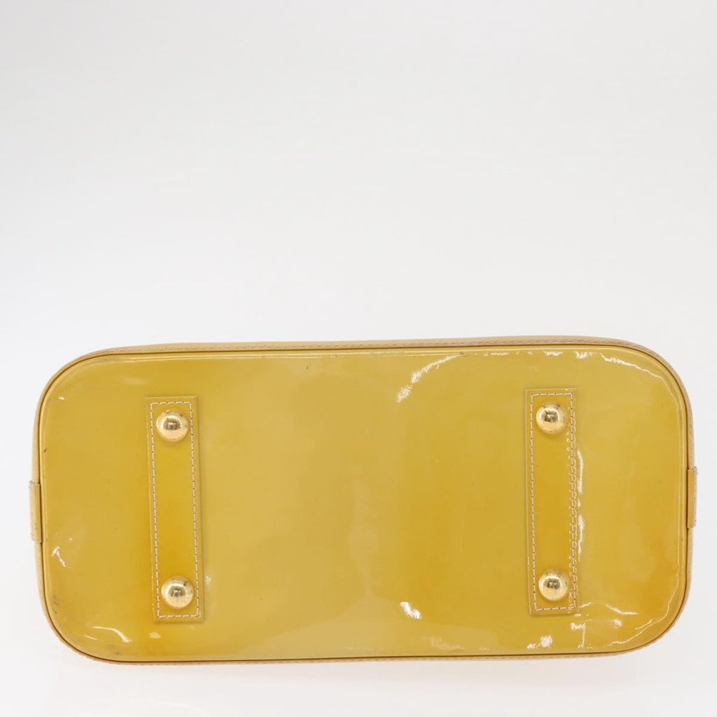 Louis Vuitton Alma Handbag Patent Leather Yellow Patent_Leather Handbag