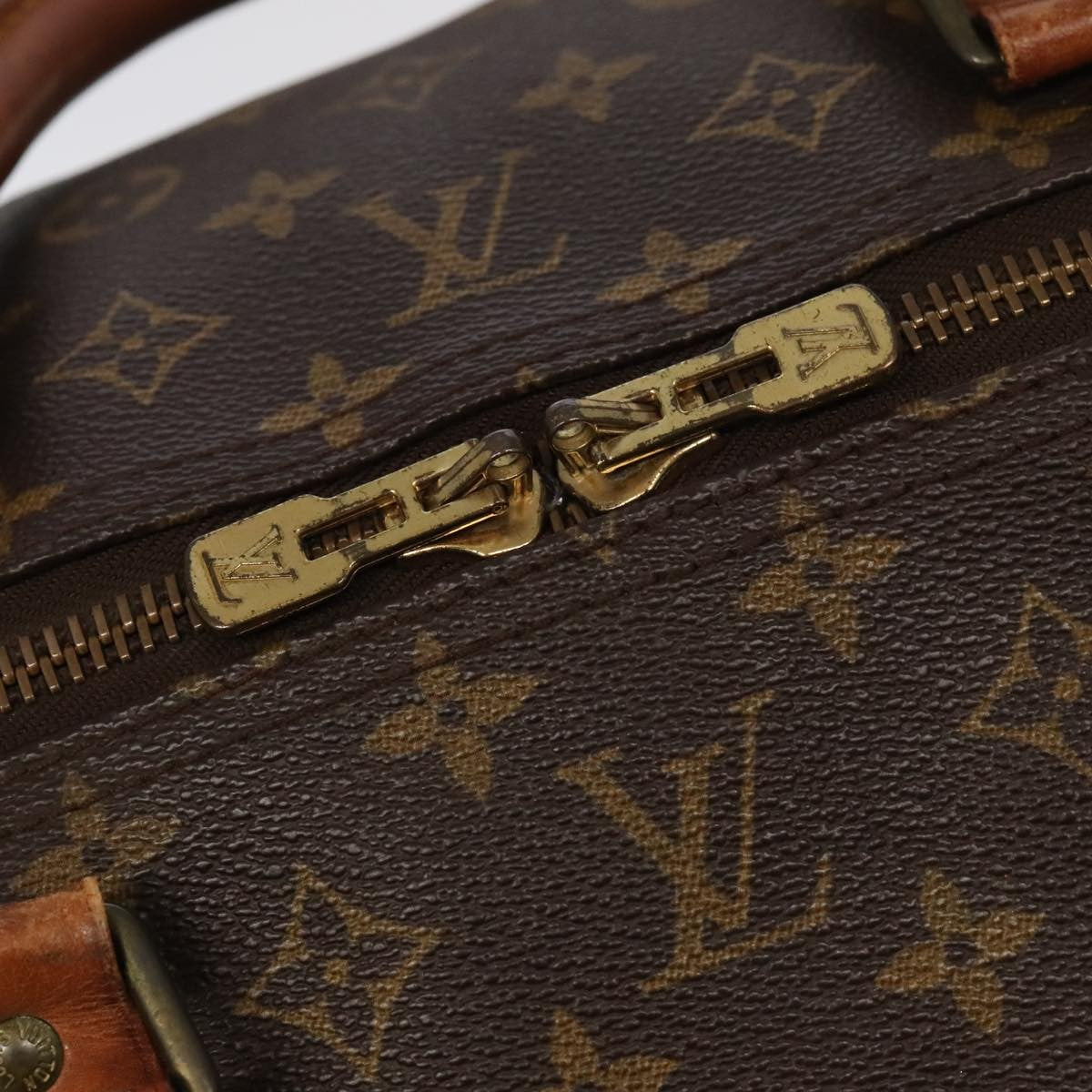 Louis Vuitton Keepall Bag Monogram Canvas Brown Canvas Travel Bag