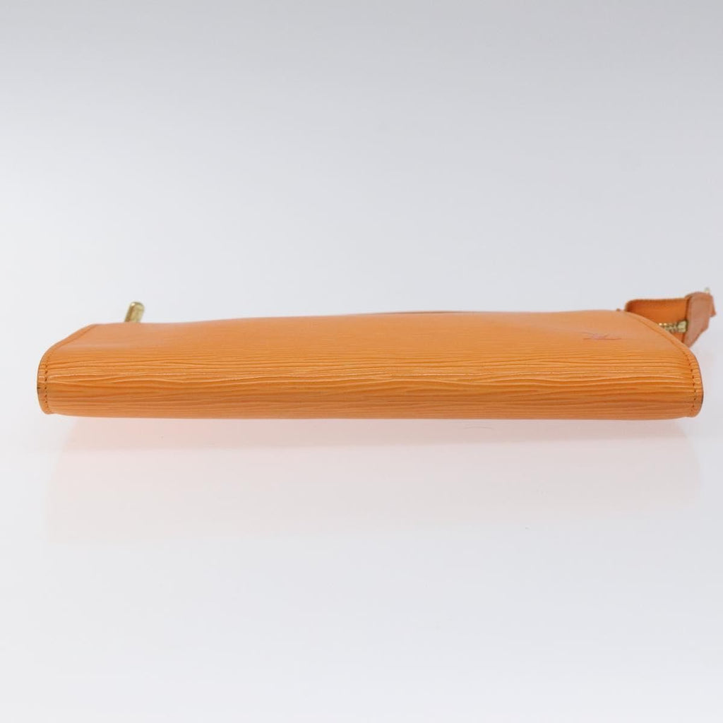 Louis Vuitton Pochette Accessoires Epi Leather Orange Leather Clutche & Pouche Bag
