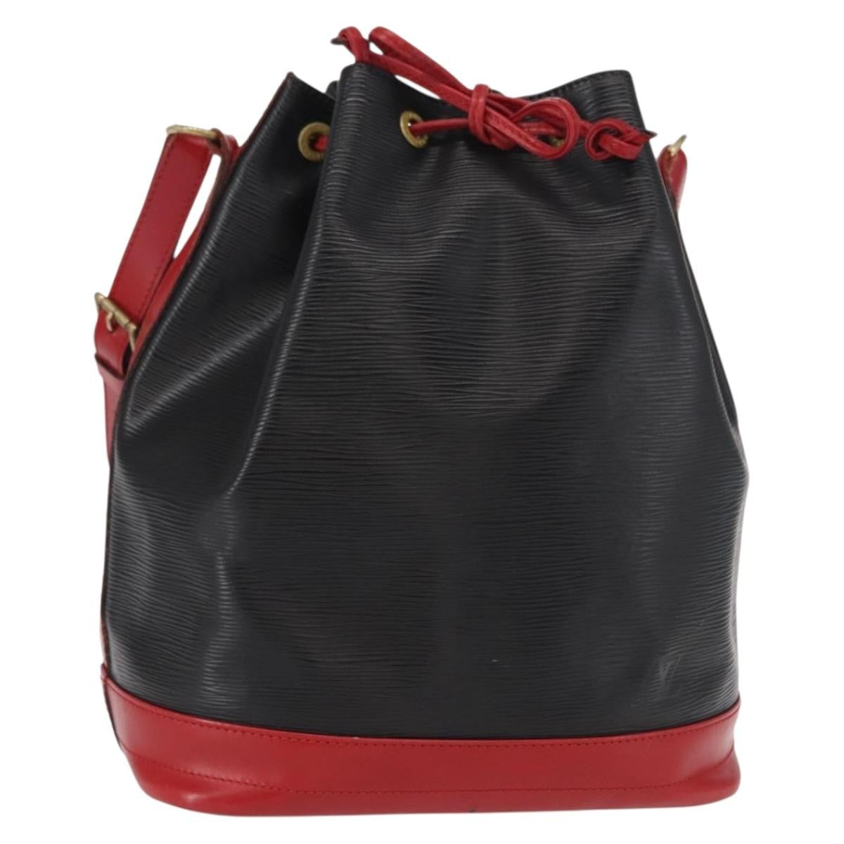 Louis Vuitton Bicolor Noe Handbag Epi Leather Black Leather Shoulder Bag