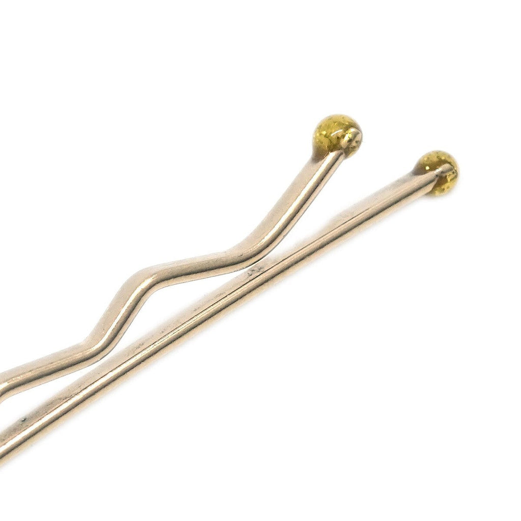 Chanel Cc Hair Pin Set Metal With Faux Pearl Gold Gold_Plated Head Accessory Accessory