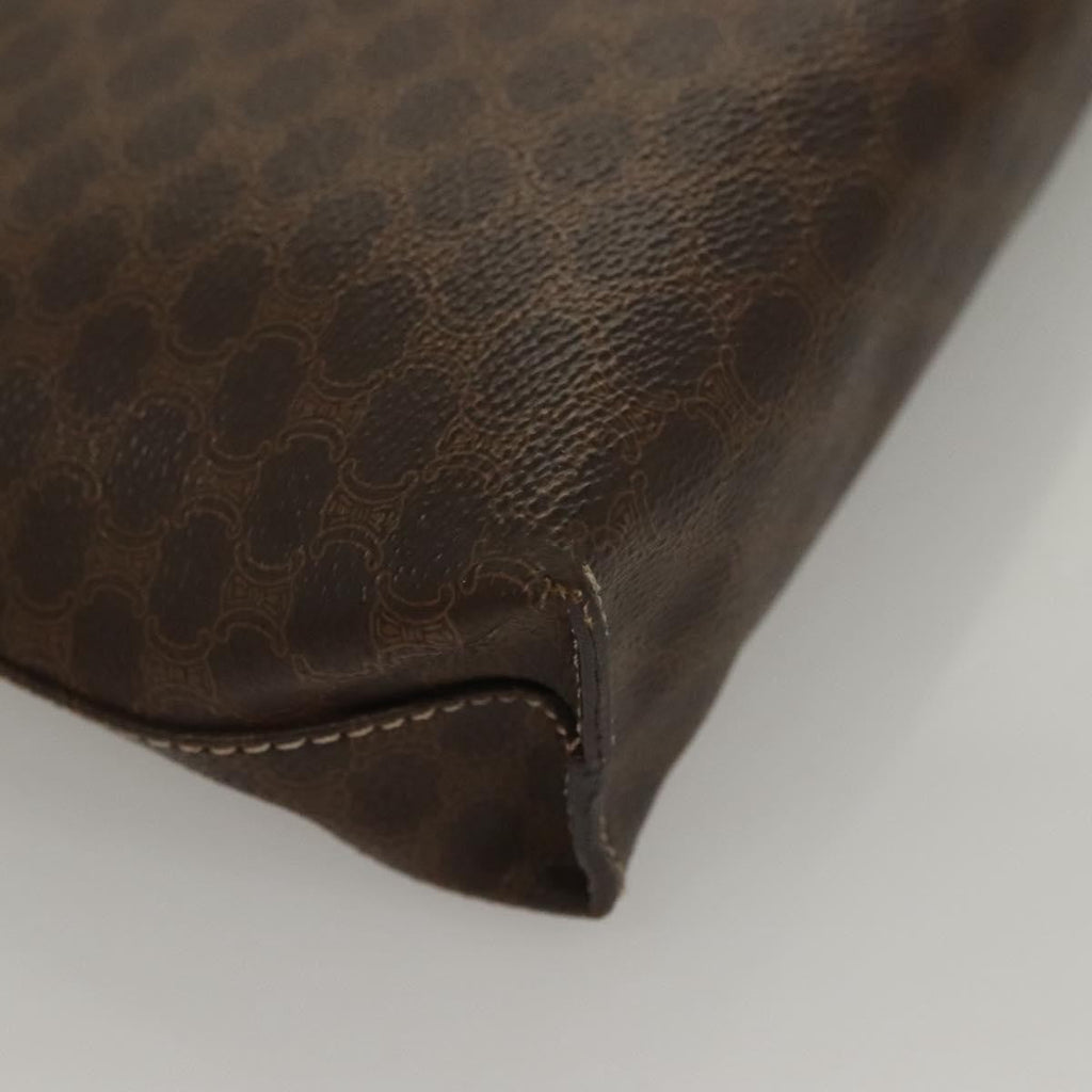 Celine Triomphe Vintage Handbag Macadam Canvas Brown Canvas Bag