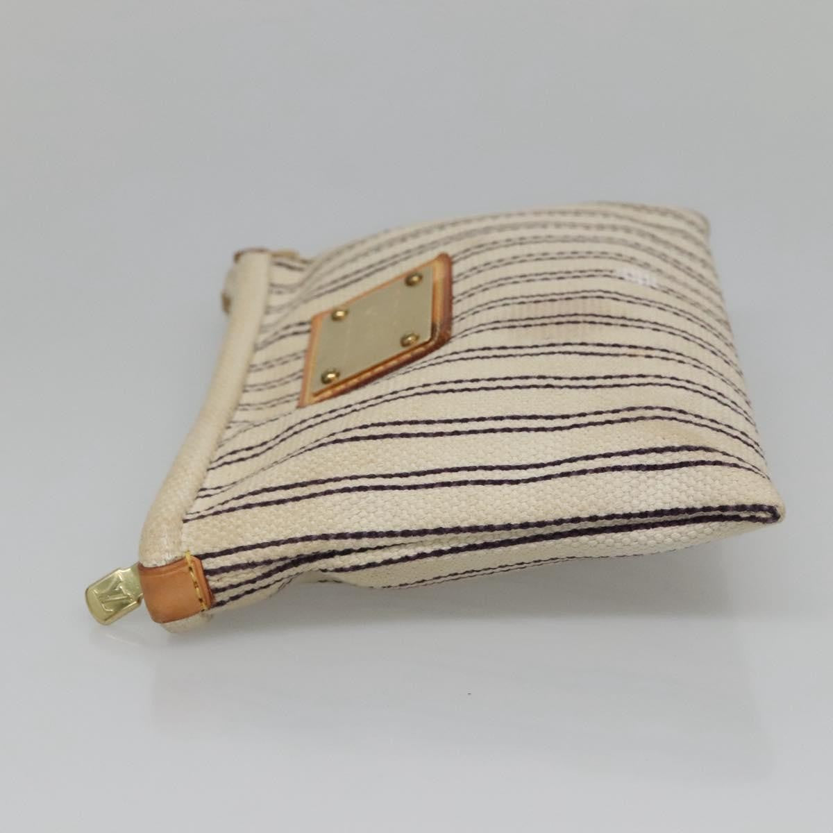 Louis Vuitton Antigua Pouch Canvas White Canvas Bag