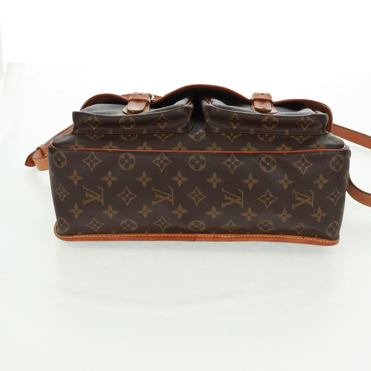 Louis Vuitton Sac Gibeciere Messenger Bag Monogram Canvas Brown Canvas Shoulder Bag