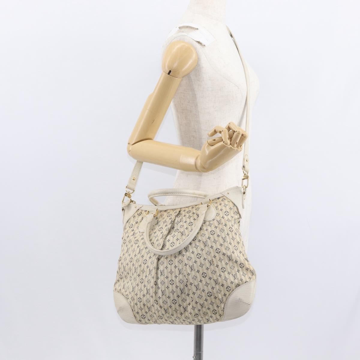 Louis Vuitton Marina Handbag Mini Lin Croisette Beige Canvas Handbag