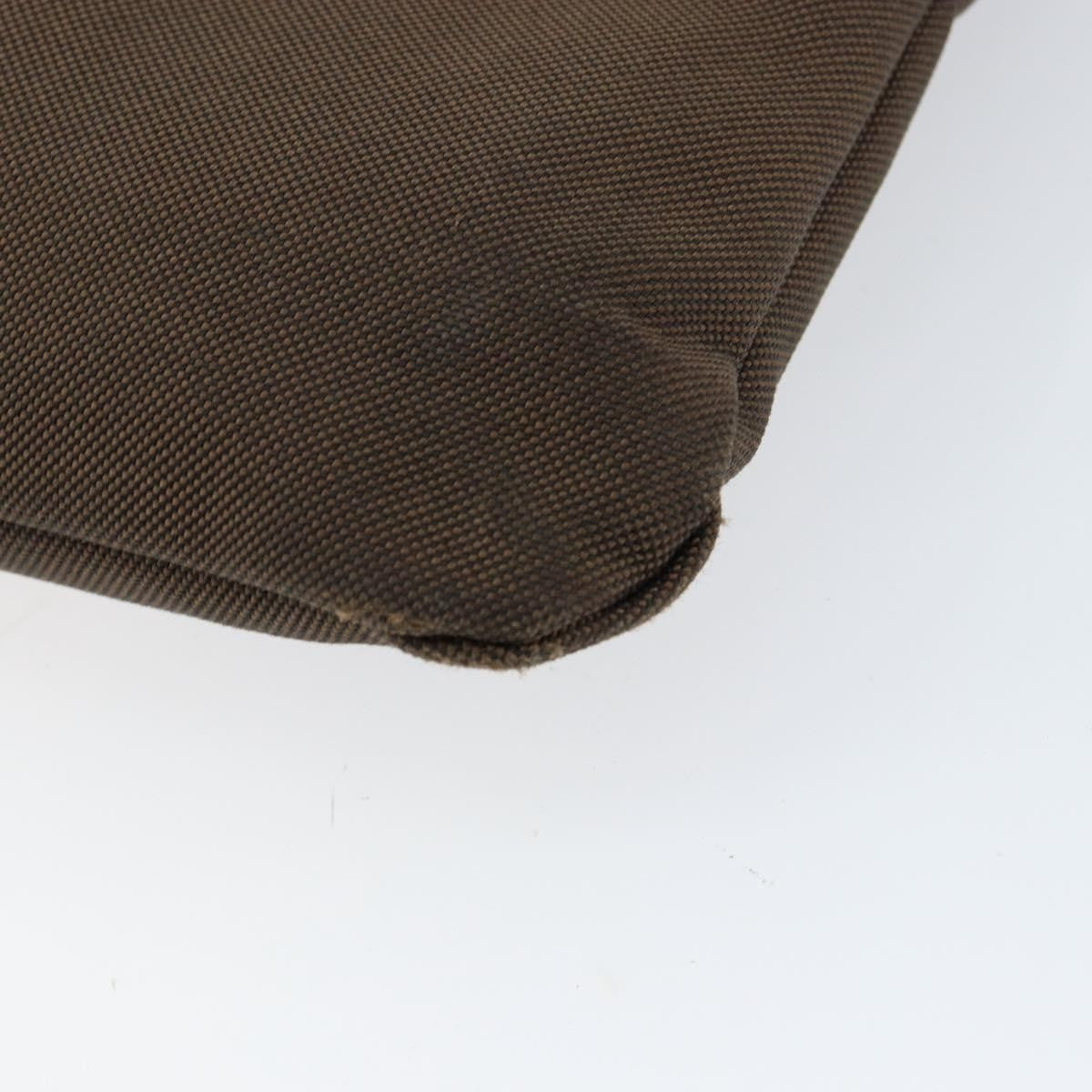 Prada Logo Flat Messenger Canvas Brown Canvas Shoulder Bag Bag