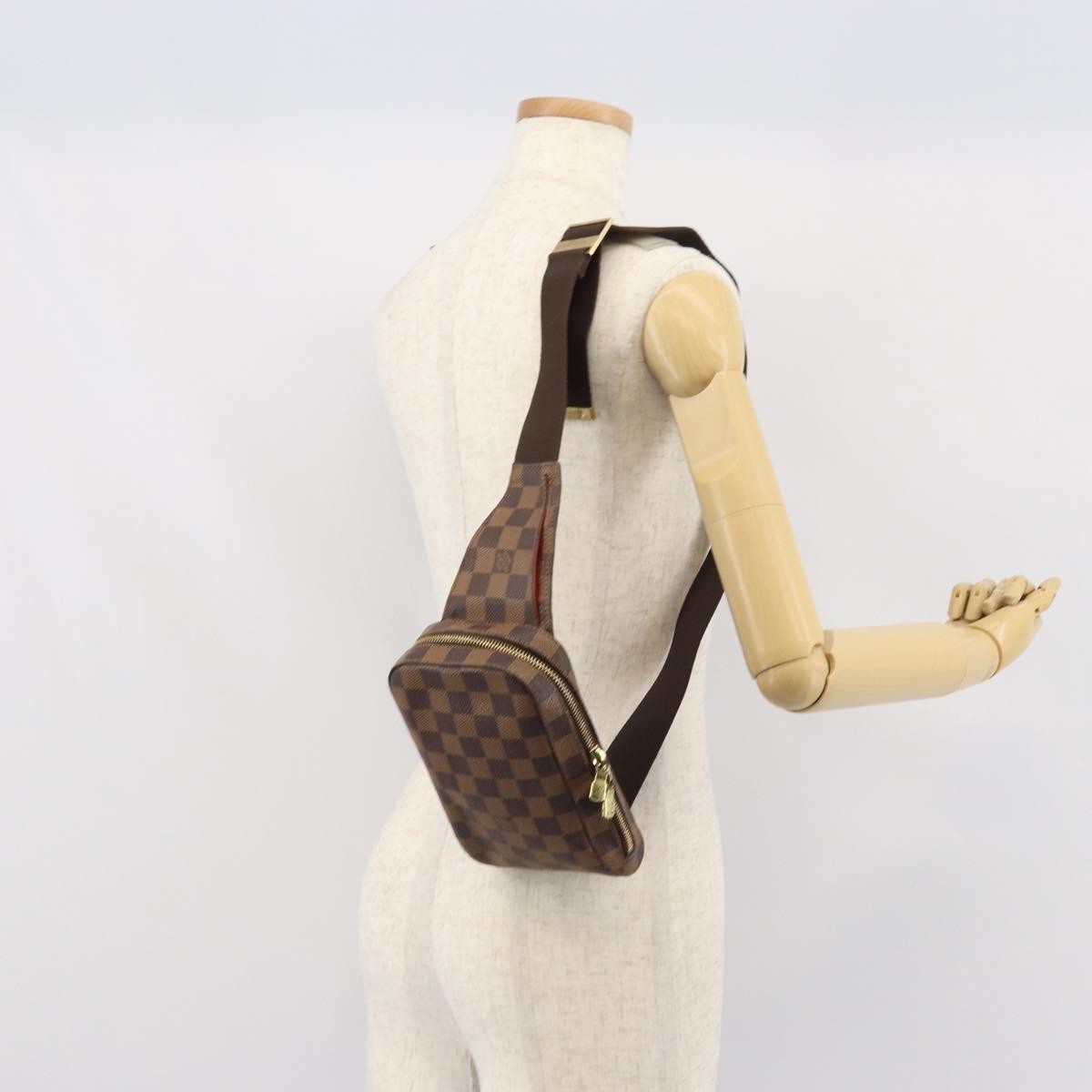 Louis Vuitton Geronimos Waist Bag Damier Brown Canvas Shoulder Bag