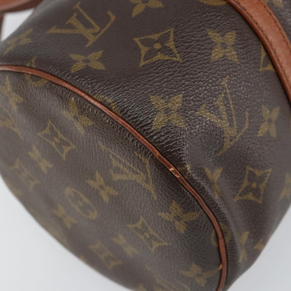 Louis Vuitton Papillon Handbag Monogram Canvas Brown Canvas Handbag