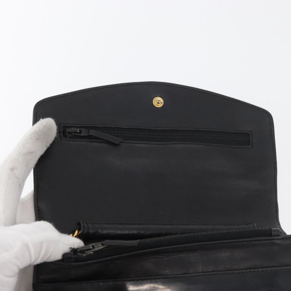 Chanel Vintage Cc Wallet On Chain Patent Black Patent_Leather Shoulder Bag Bag