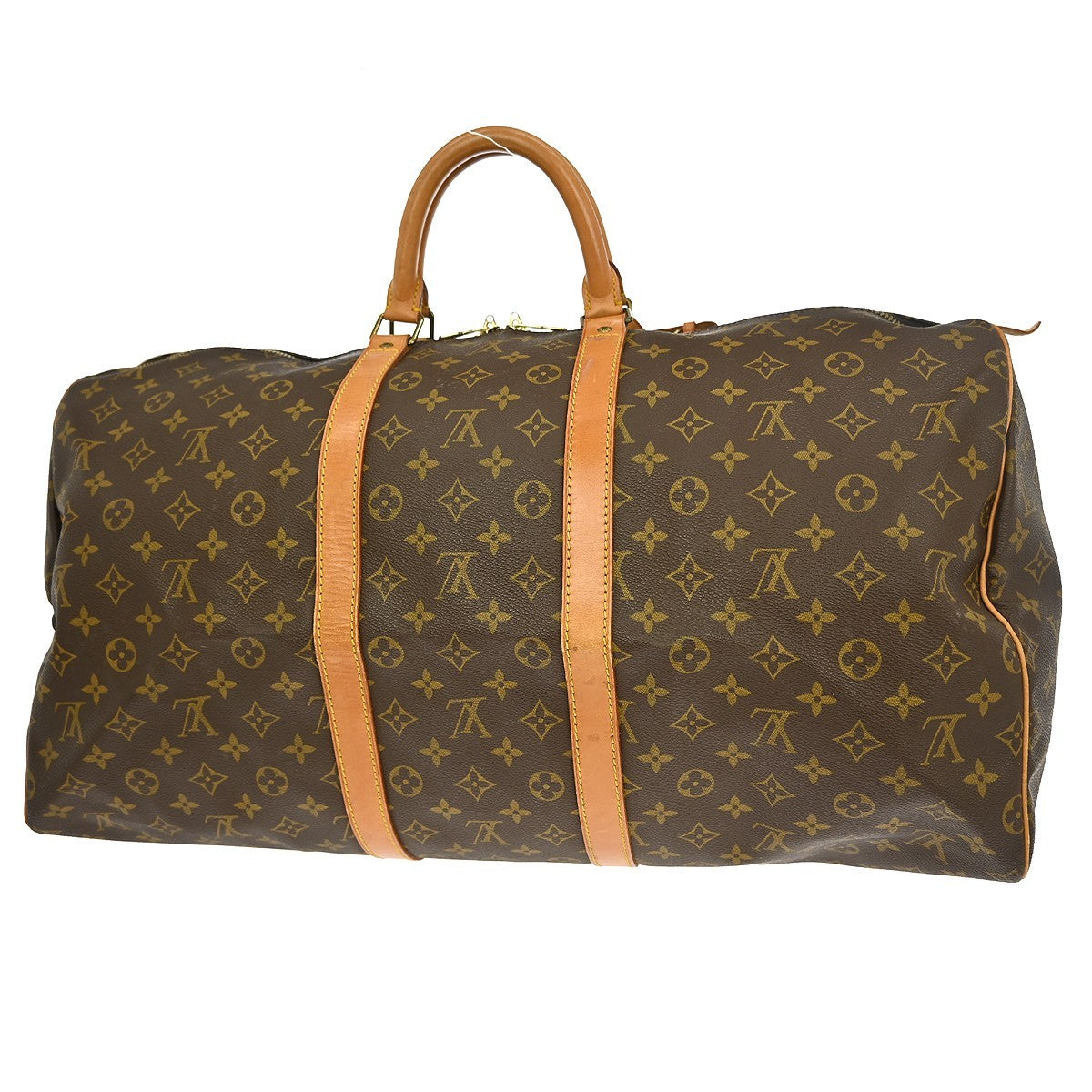 Louis Vuitton Keepall Bag Monogram Canvas Brown Canvas Travel Bag