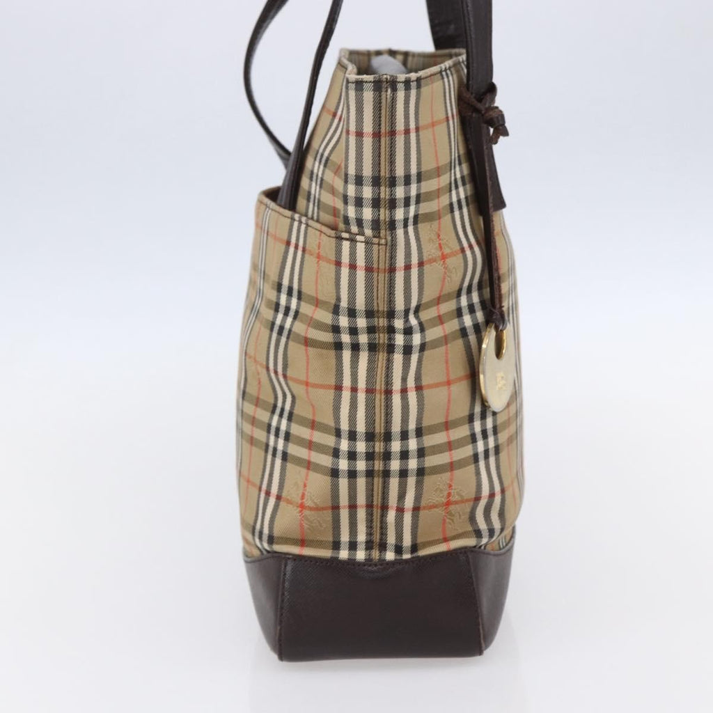Burberry Vintage Tote Bag Canvas Beige Canvas Tote Bag