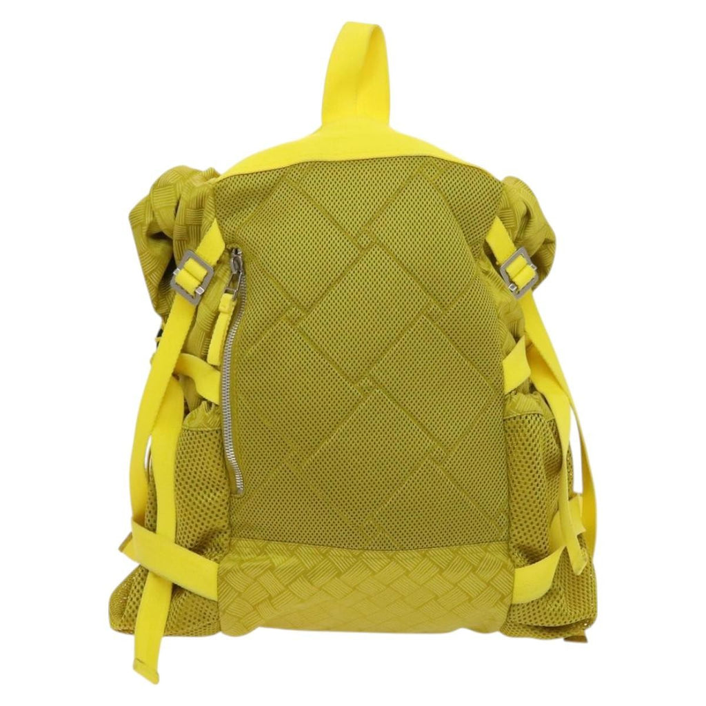 Bottega Veneta Vintage Backpack Nylon Yellow Nylon Backpack Bag
