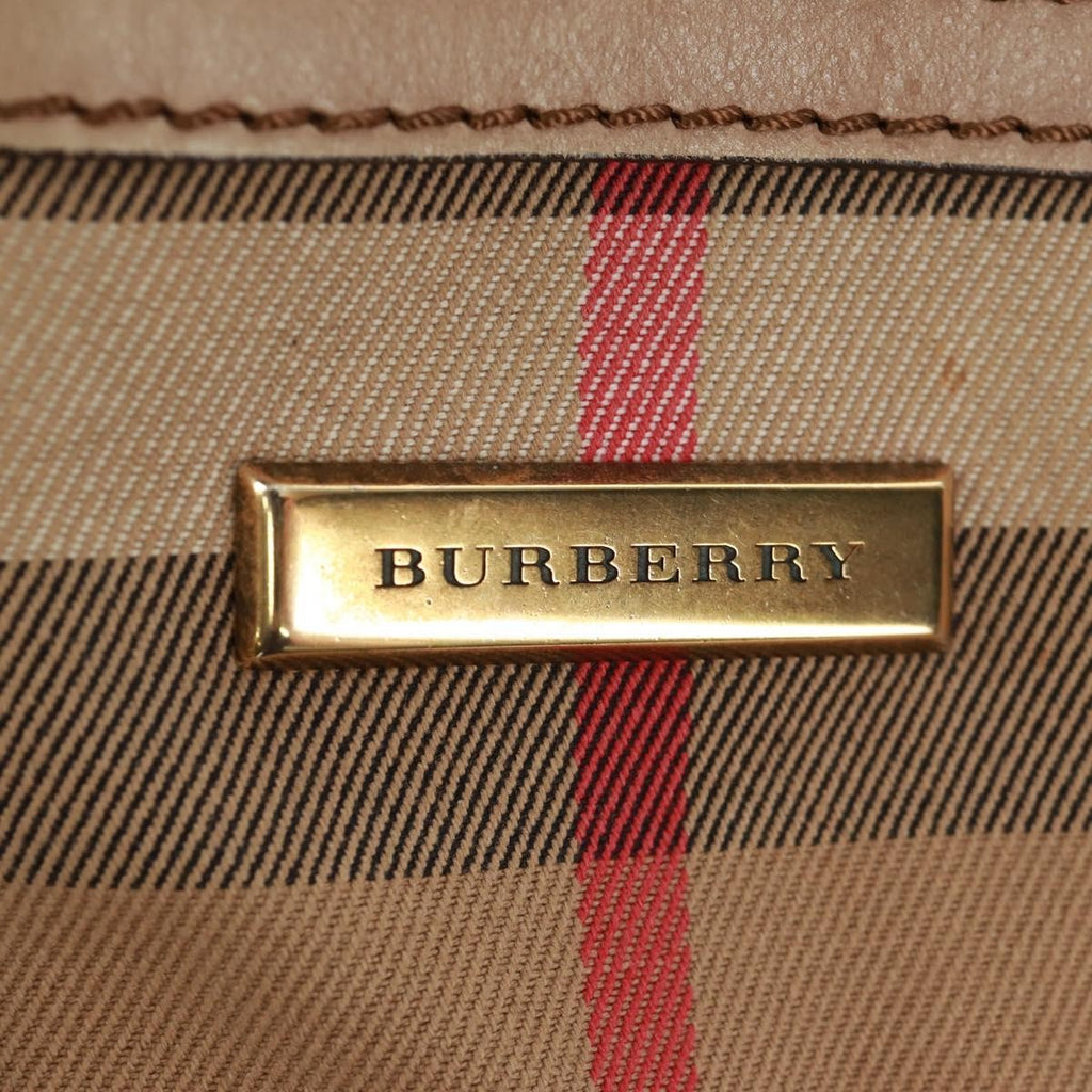 Burberry Brecon Convertible Tote House Check Canvas Beige Canvas Tote Bag