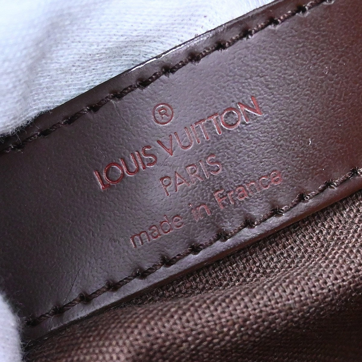 Louis Vuitton Naviglio Handbag Damier Brown Canvas Shoulder Bag