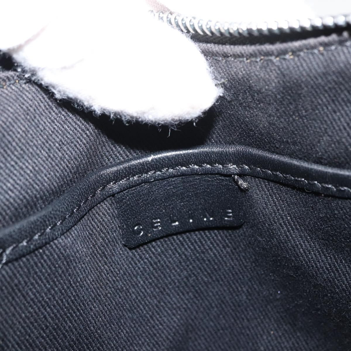 Celine Ava Bag Macadam Canvas Black Canvas Handbag