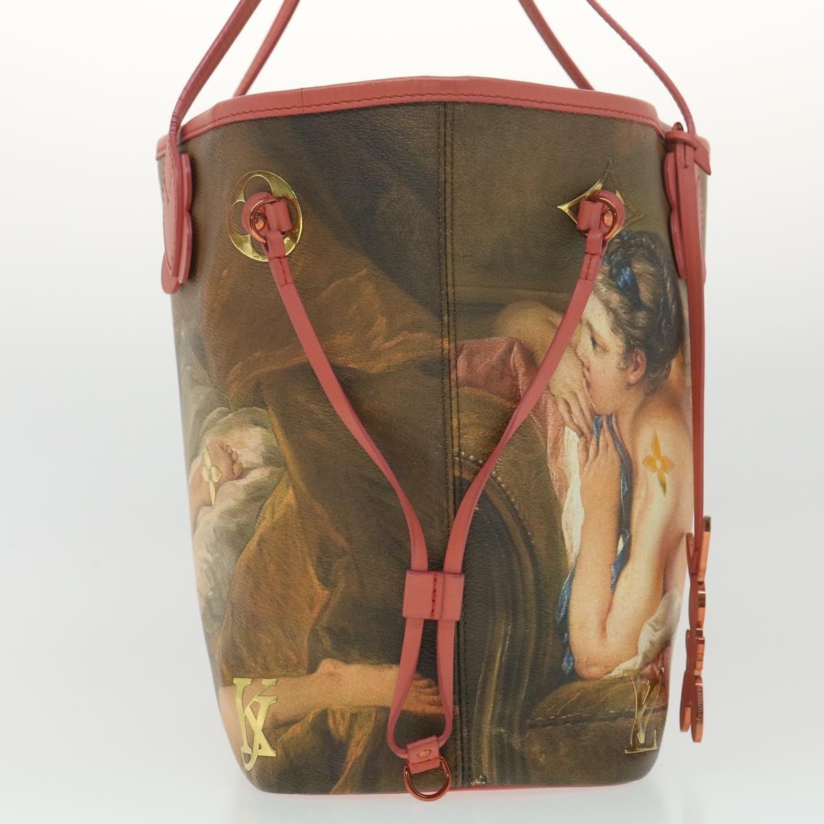 Louis Vuitton Neverfull Nm Tote Limited Edition Jeff Koons Titian Print Canvas Multicolour Canvas Tote Bag