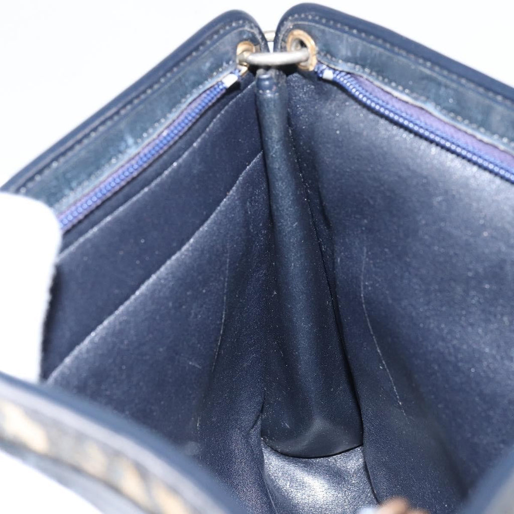 Christian Dior Vintage Trotter Shoulder Bag Canvas Navy Canvas Shoulder Bag Bag (Pre-Owned)