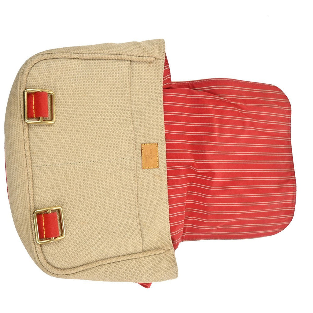 Louis Vuitton Antigua Besace Messenger Bag Canvas Beige Canvas Shoulder Bag
