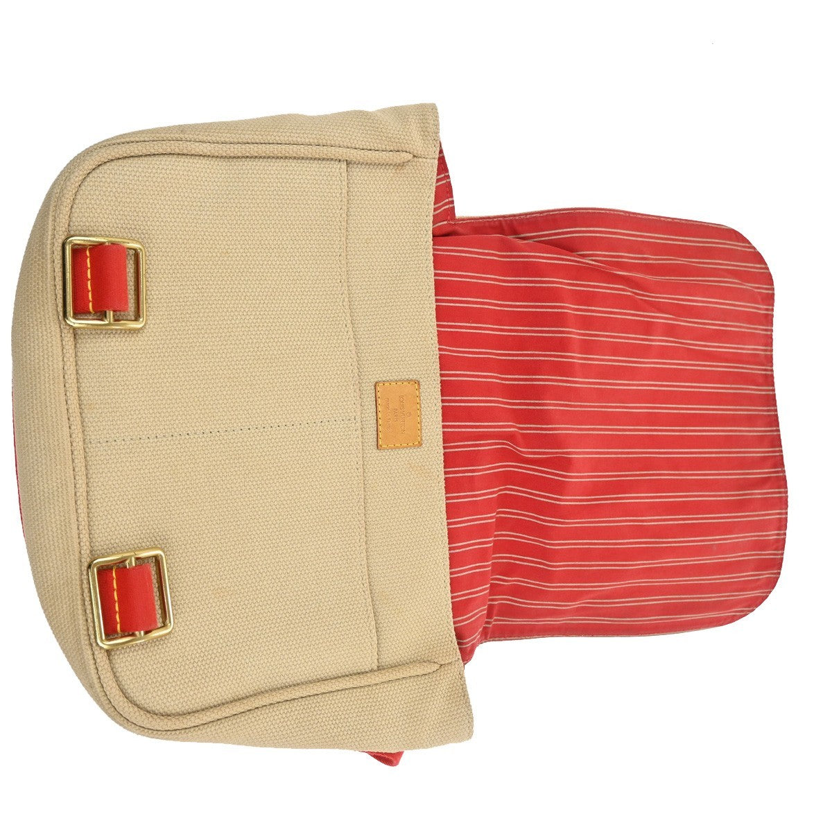 Louis Vuitton Antigua Besace Messenger Bag Canvas Beige Canvas Shoulder Bag