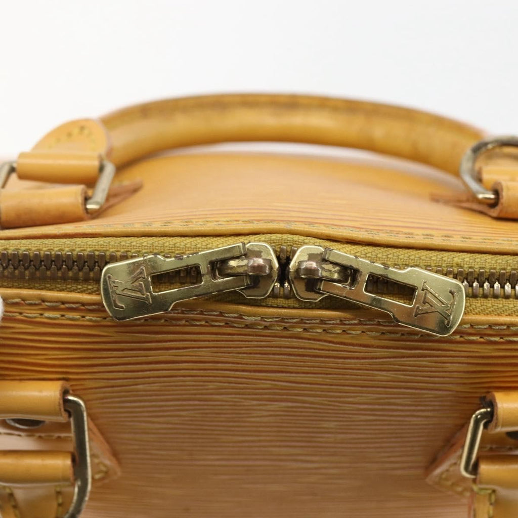 Louis Vuitton Alma Handbag Epi Leather Yellow Leather Handbag