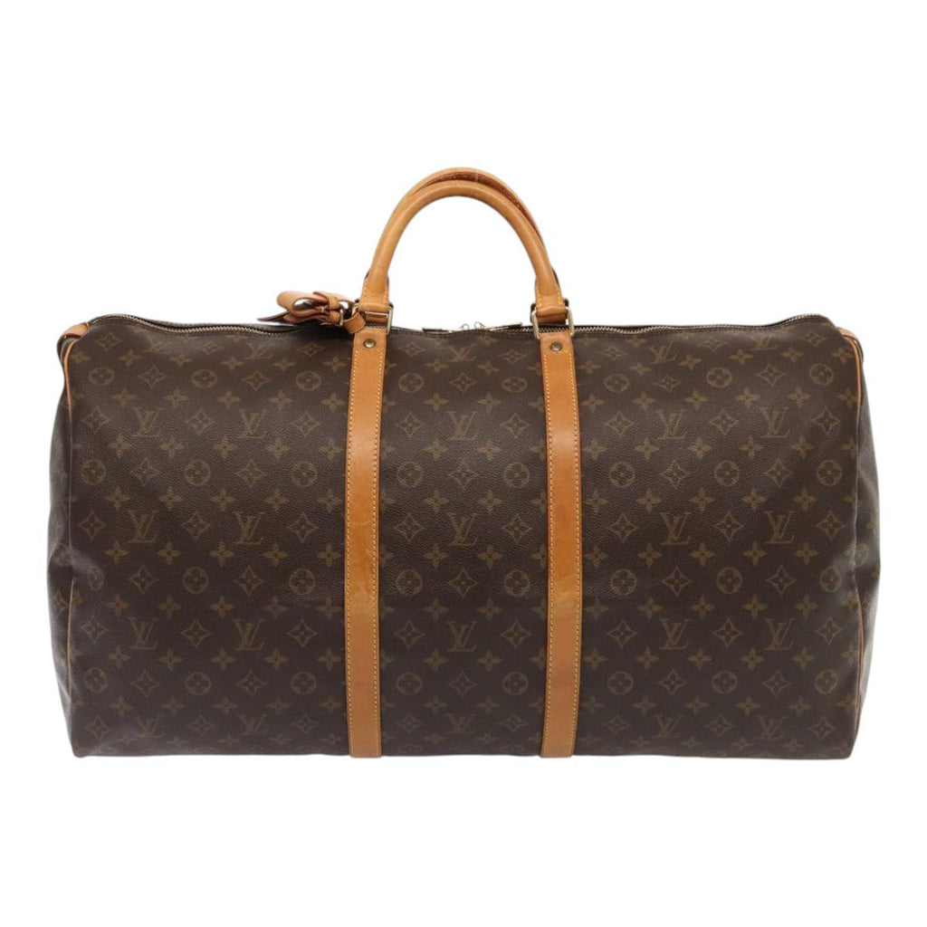 Louis Vuitton Keepall Bag Monogram Canvas Brown Canvas Travel Bag