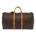 Louis Vuitton Keepall Bag Monogram Canvas Brown Canvas Travel Bag