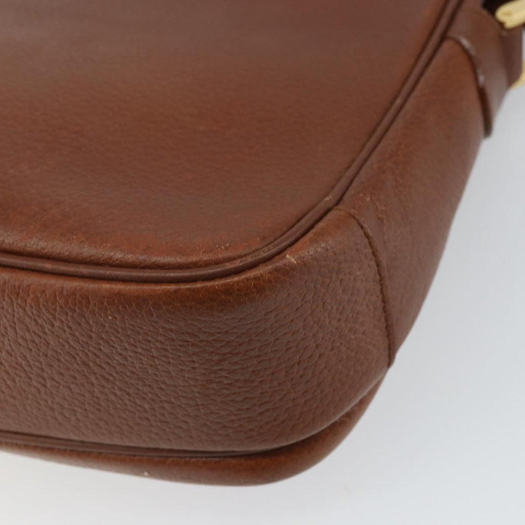 Burberry Vintage Shoulder Bag Leather Brown Leather Shoulder Bag