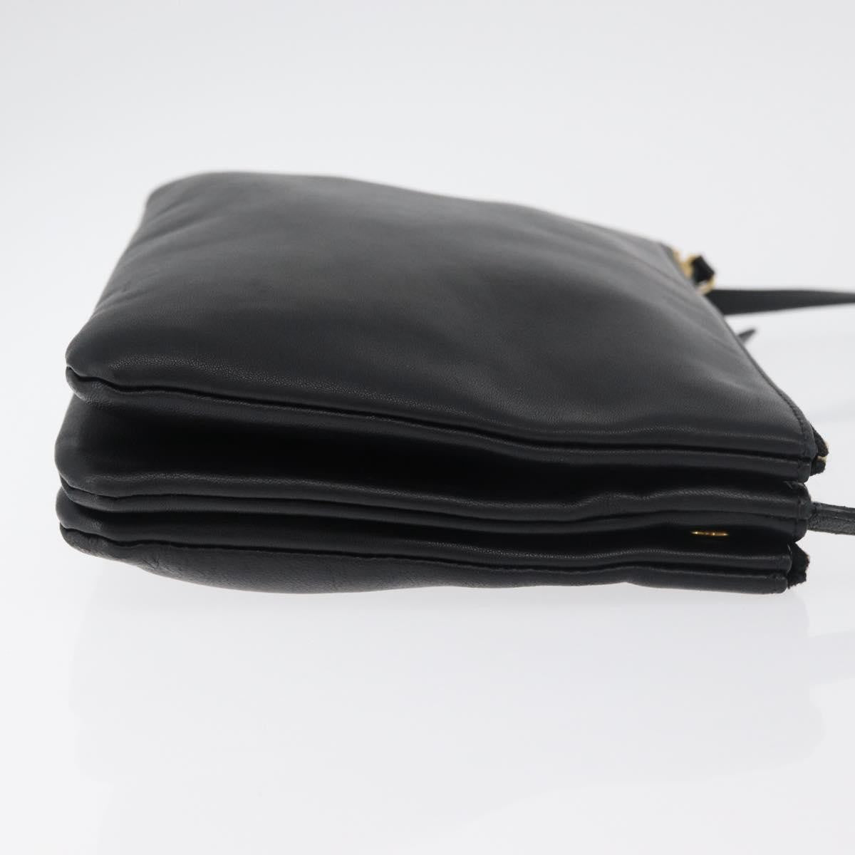 Celine Trio Crossbody Bag Leather Black Leather Shoulder Bag Bag