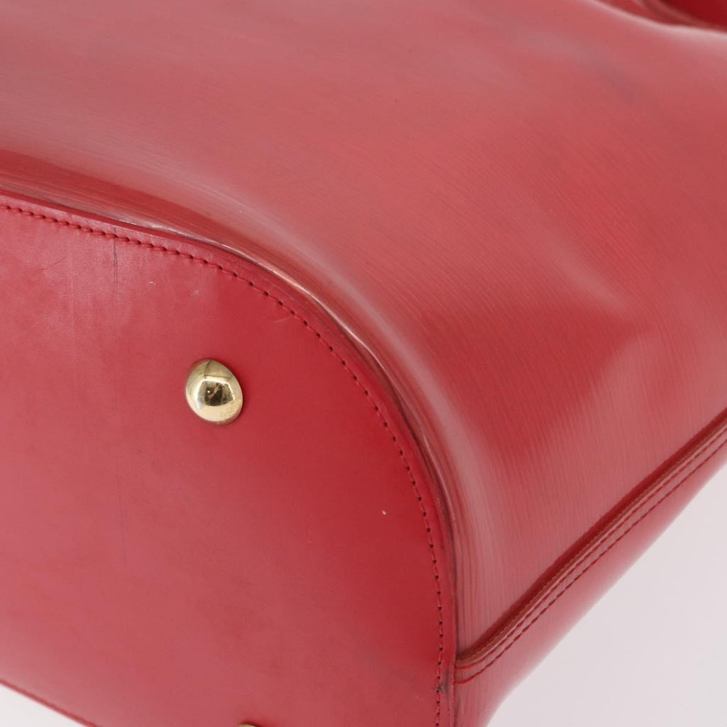 Louis Vuitton Plage Lagoon Bay Handbag Vinyl Epi Leather Red Plastic Tote Bag