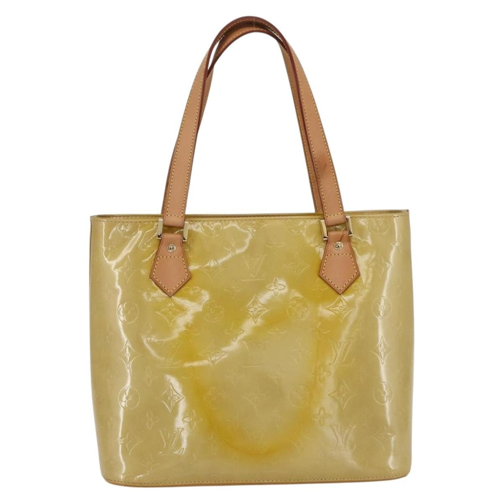 Louis Vuitton Houston Handbag Monogram Vernis Beige Patent_Leather Handbag
