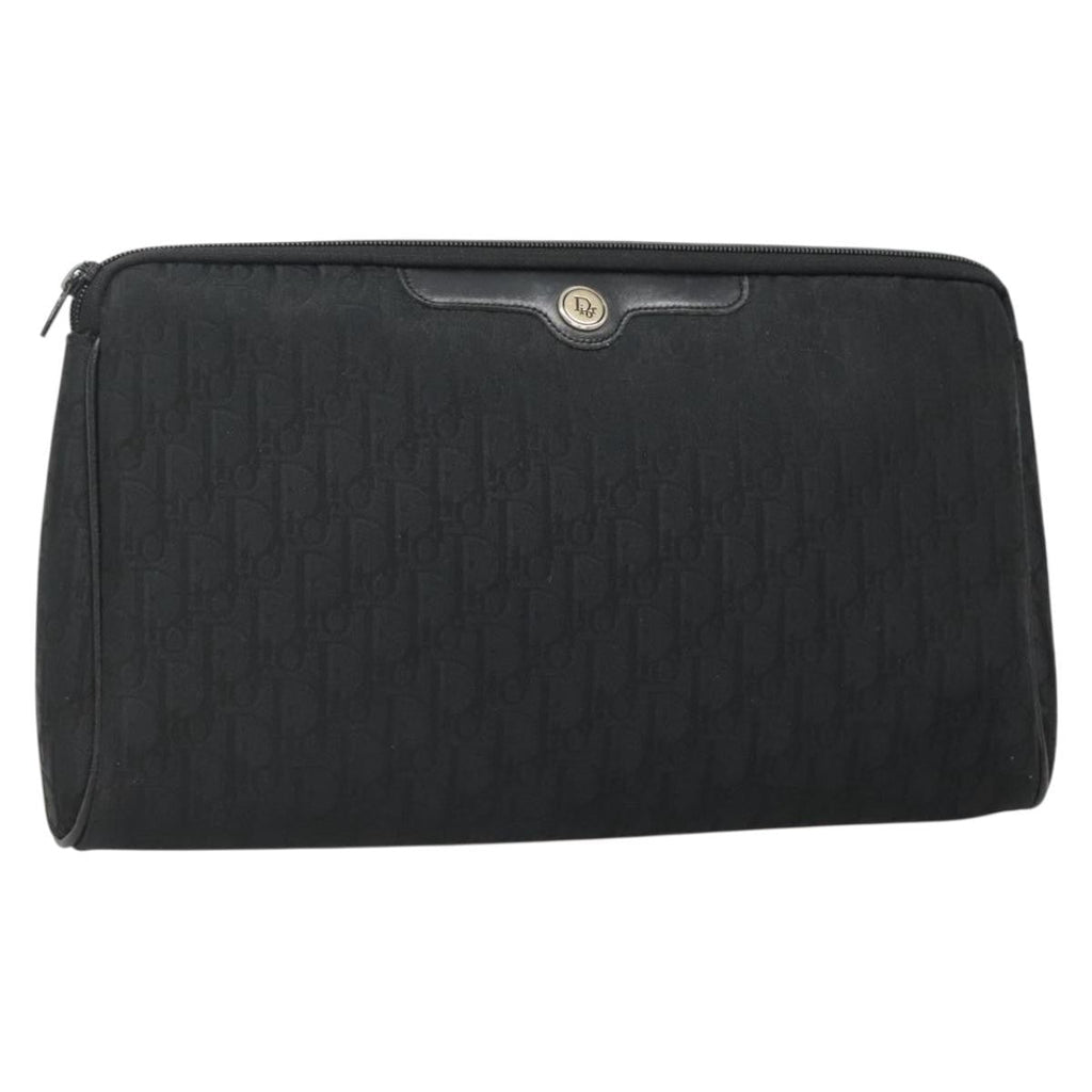 Christian Dior Trotter Pouch Diorissimo Canvas Black Canvas Clutche & Pouche Bag (Pre-Owned)