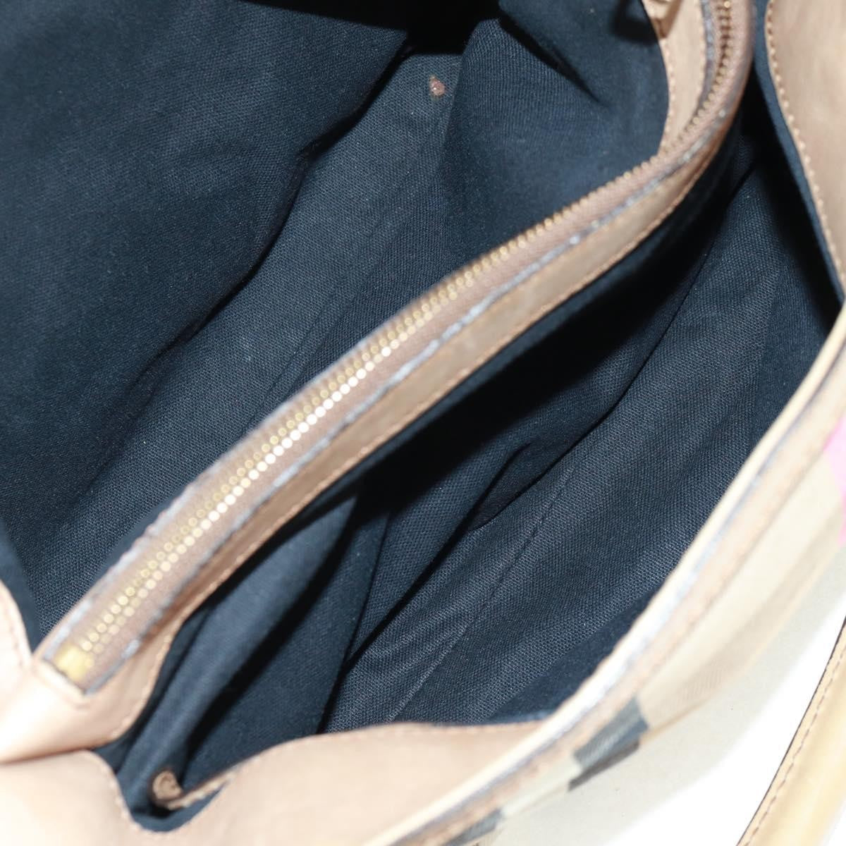 Burberry Brecon Convertible Tote House Check Canvas Beige Canvas Tote Bag