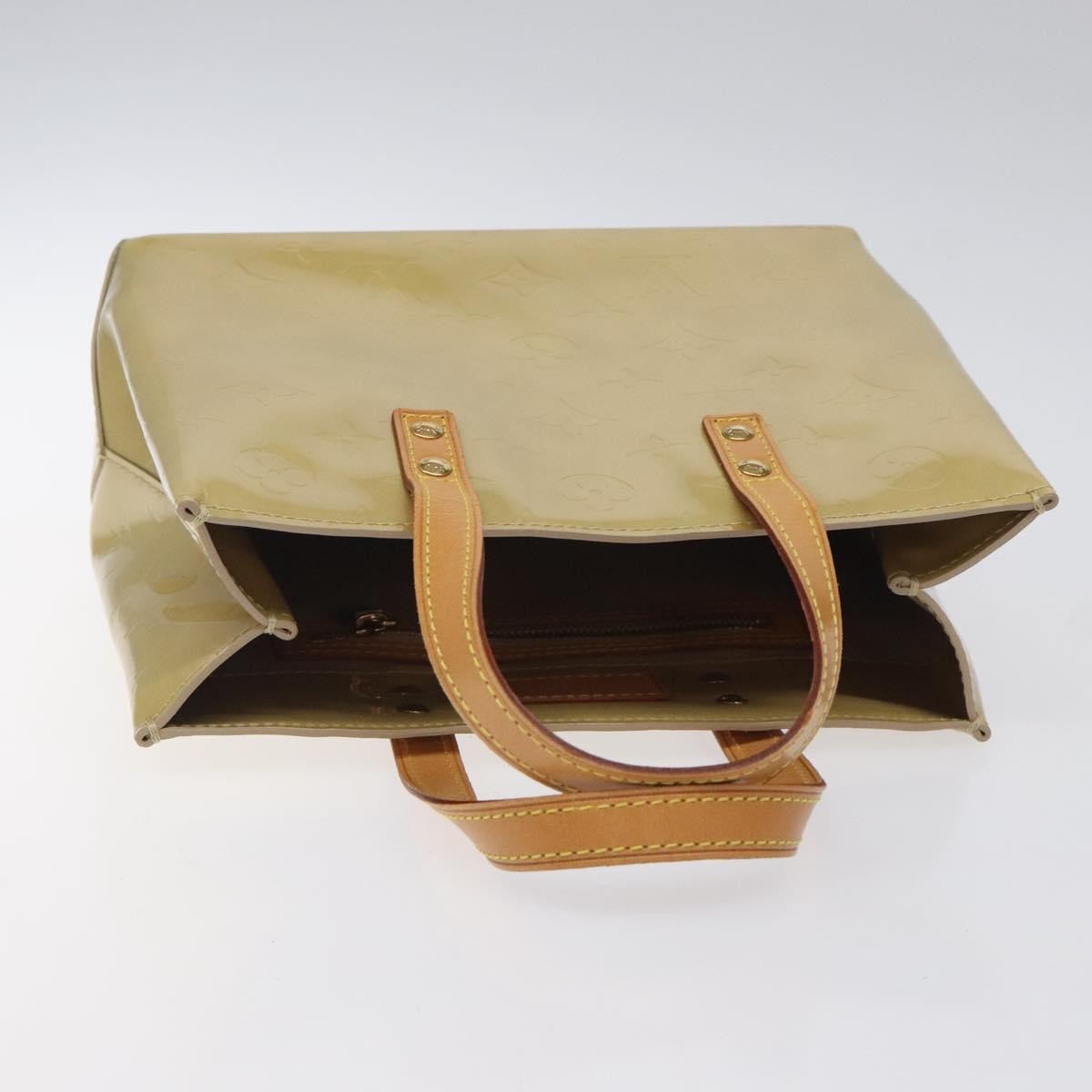 Louis Vuitton Reade Handbag Monogram Vernis Beige Patent_Leather Bag